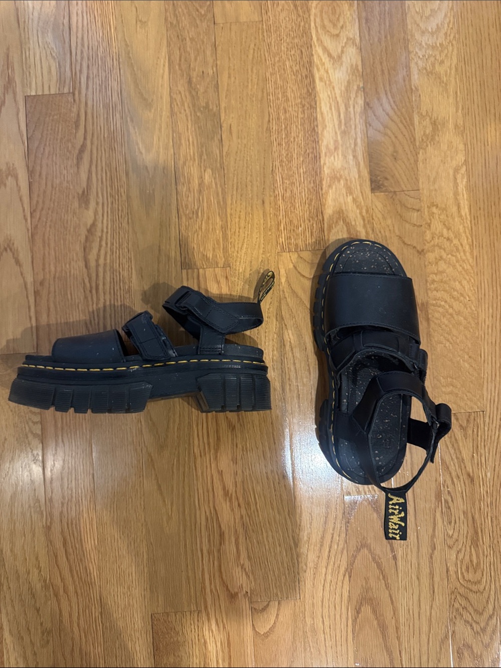 Dr. Martens Black Chunky Strap Sandals